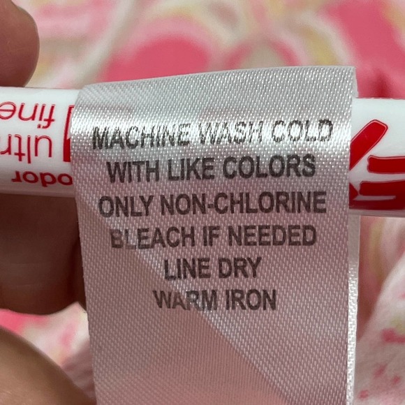 Appleseed's Paisley 100% Cotton 3/4 Sleeve Top Size 1X, Pink - Picture 5 of 7